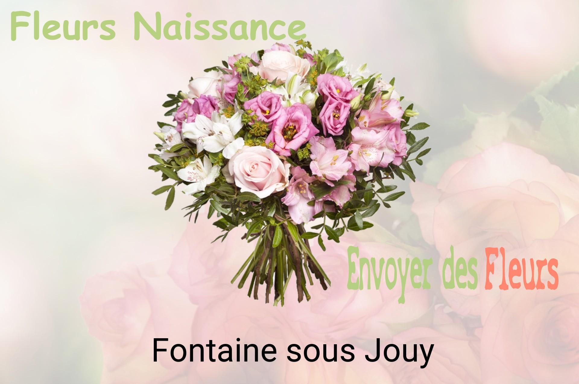 Bouquet de fleurs de naissance livré à Fontaine-sous-Jouy